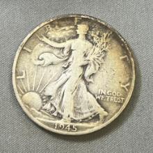 1945-D US Walking Liberty Half Dollar, 90% Silver