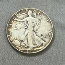 1947 US Walking Liberty Half Dollar, 90% Silver
