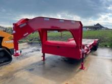 2022 Diamond Gooseneck 24 Foot Tilt Bed Equipment Trailer.