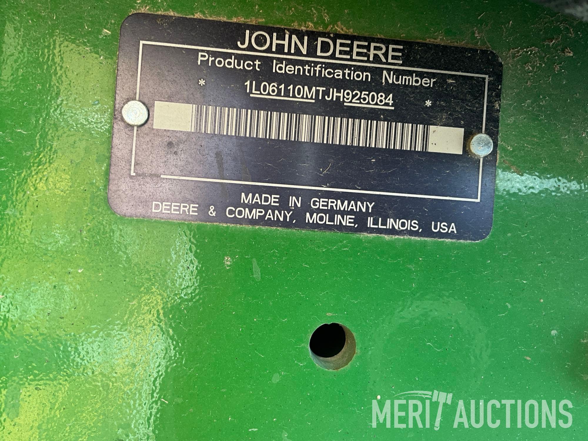2019 John Deere 6110 M