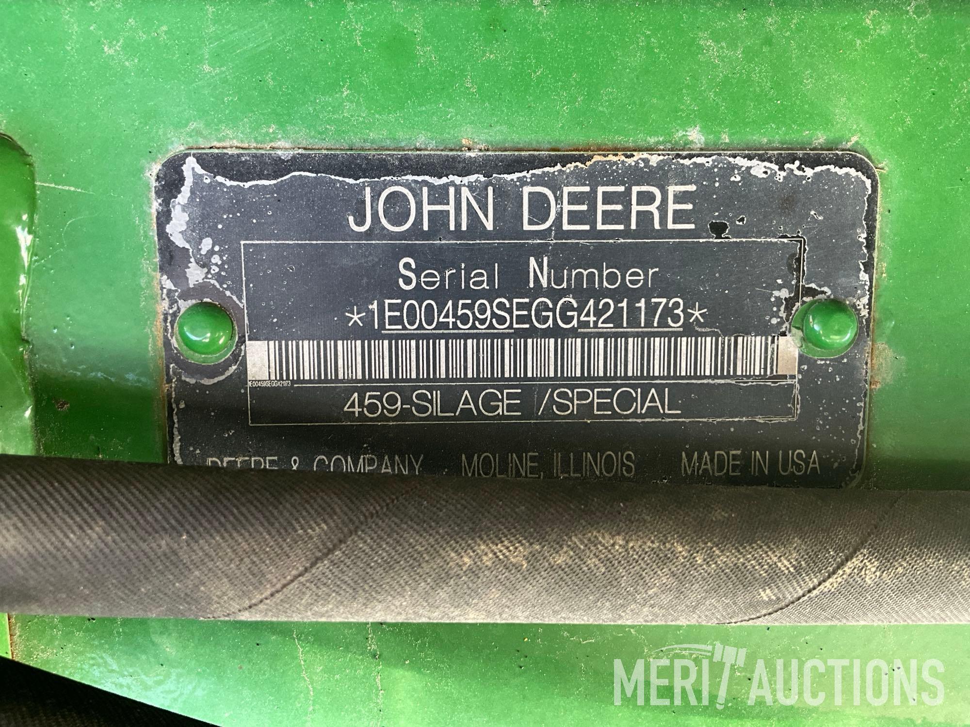 2016 John Deere 459 Silage Baler