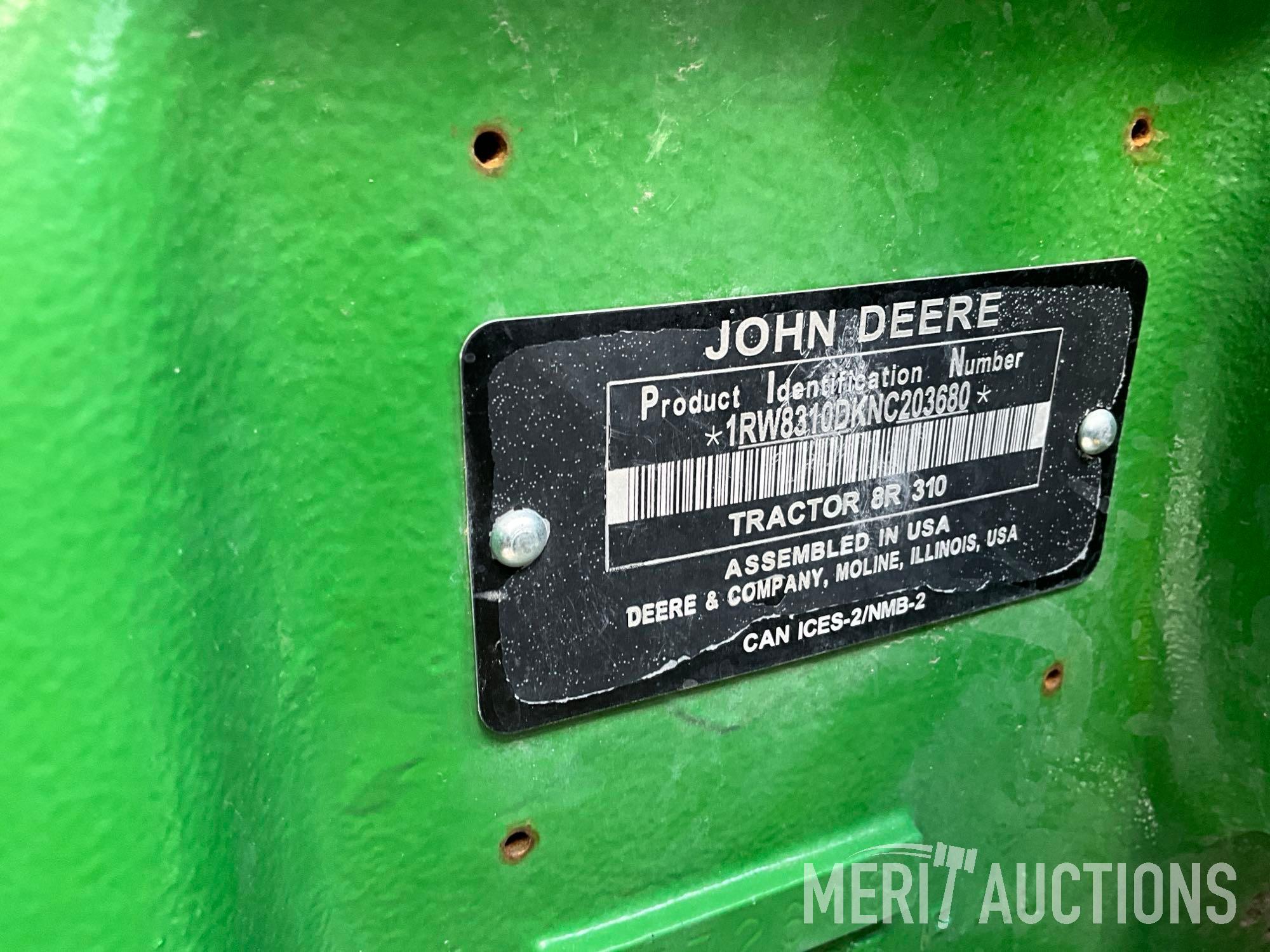 2022 John Deere 8R 310 MFWD Tractor