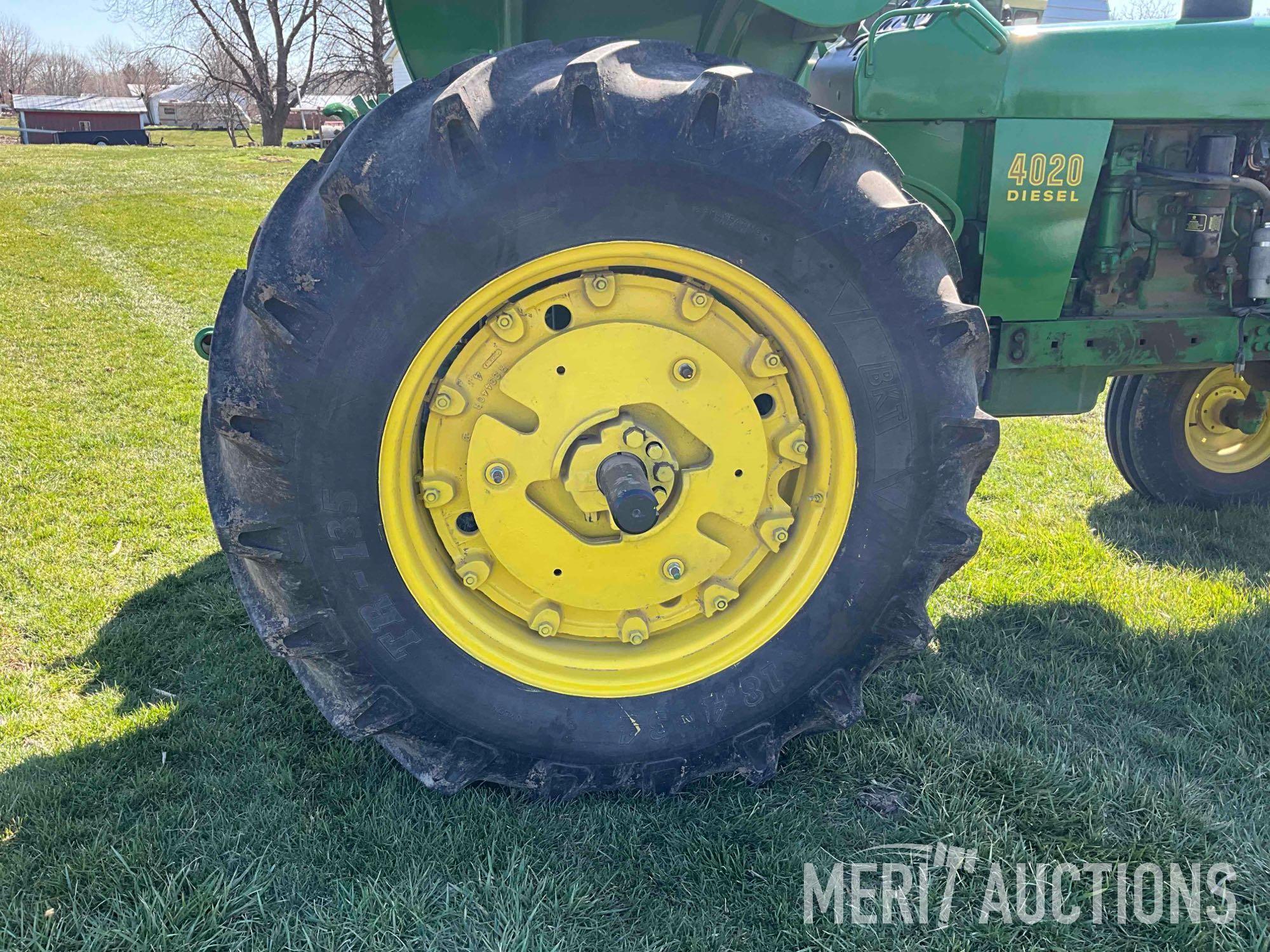 1970 John Deere 4020 diesel tractor