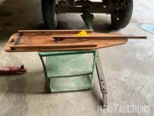 Vintage wooden ironing board