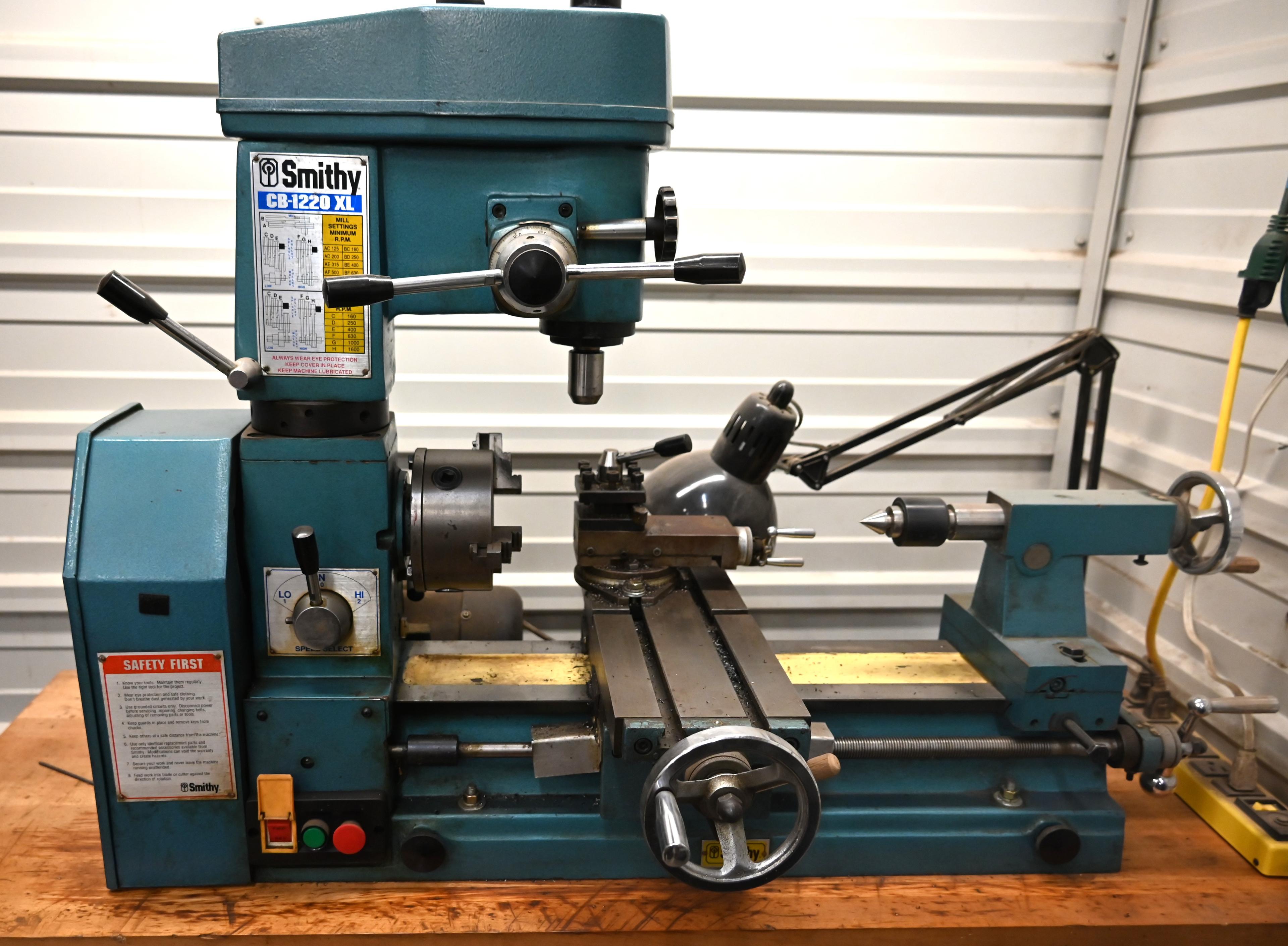 Smithy Lathe Drill Mill CB-1220 XL with table and tools