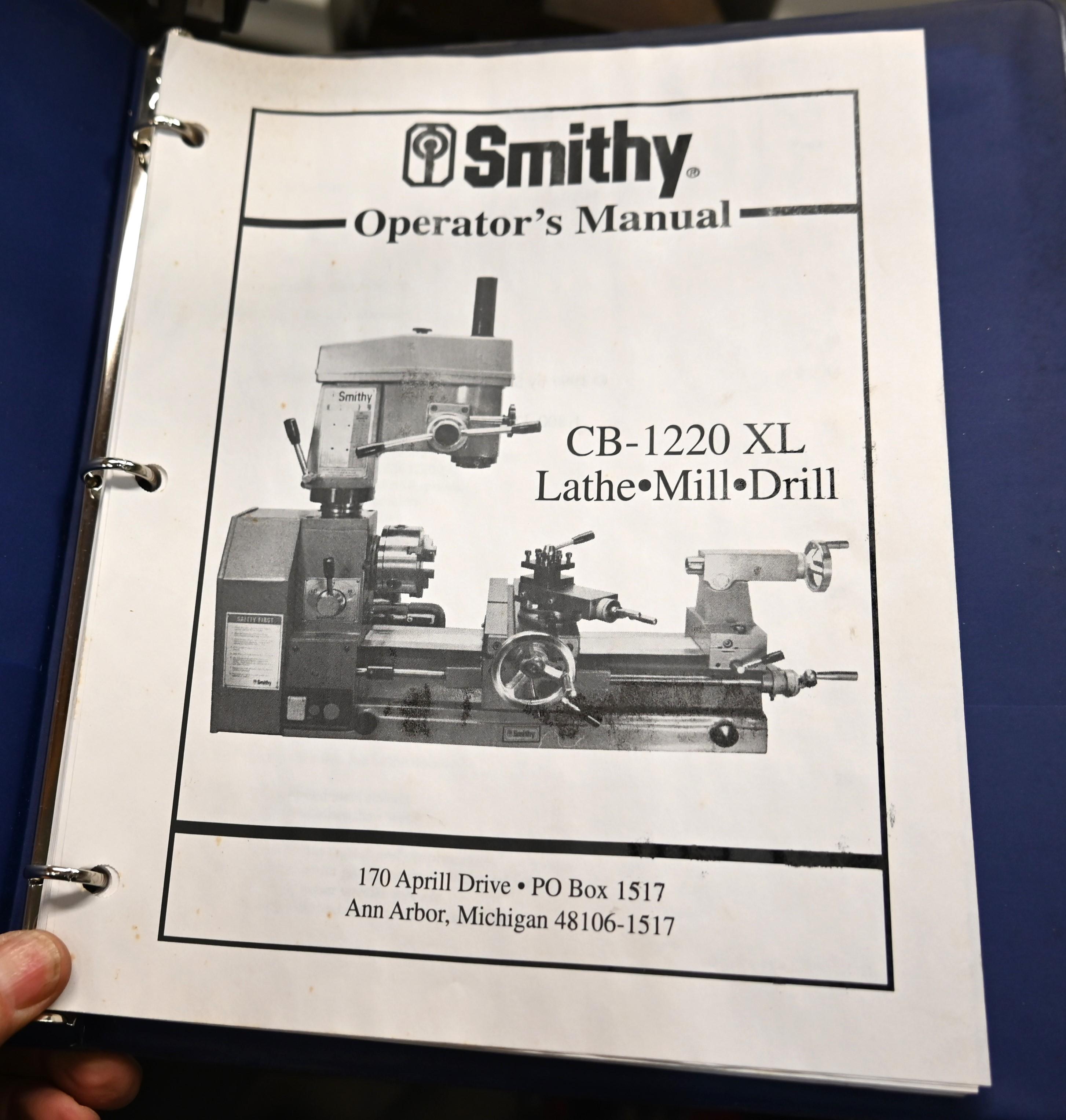 Smithy Lathe Drill Mill CB-1220 XL with table and tools