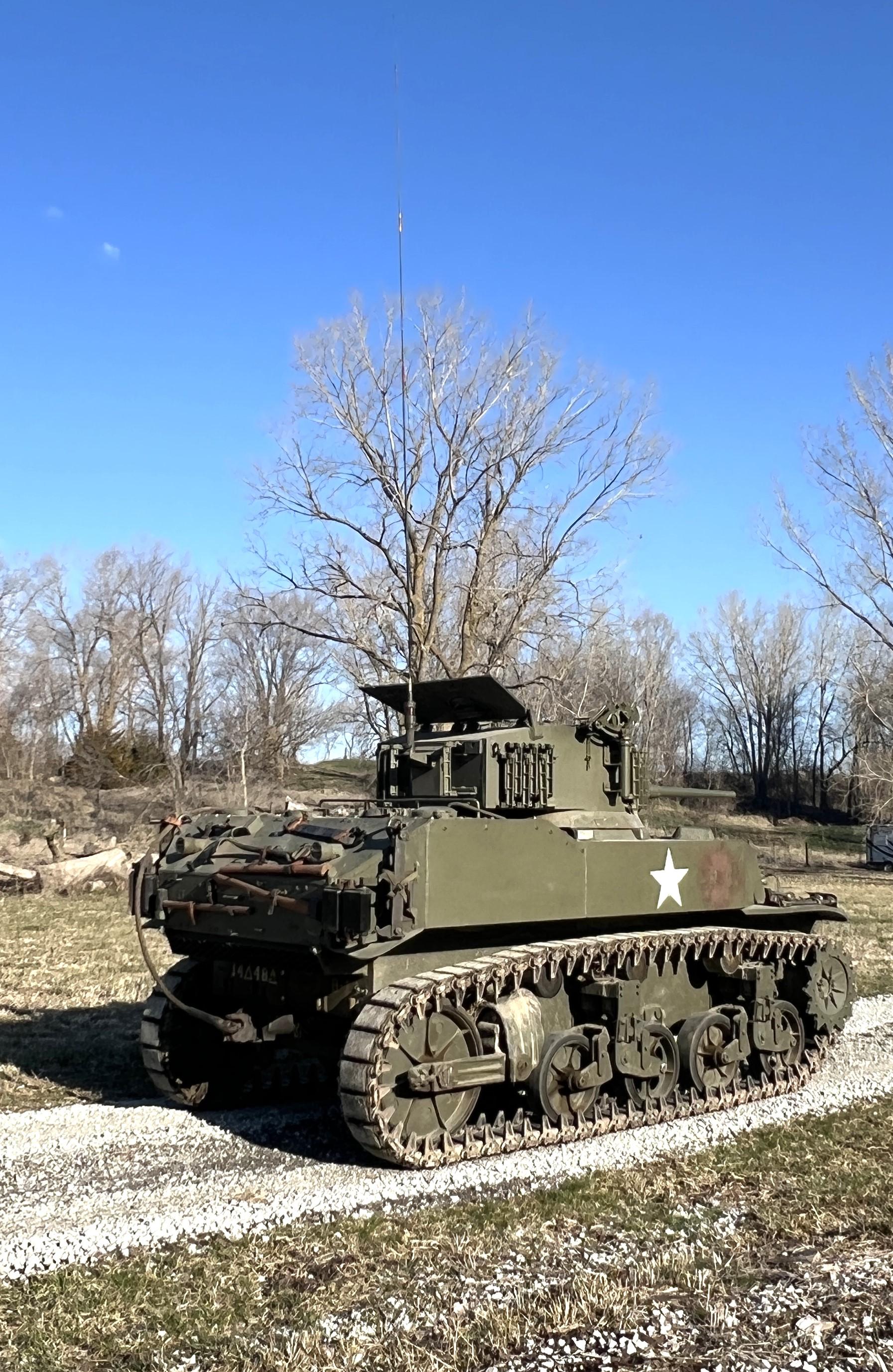 1943 WWII M5A1 Stuart Tank sn 3871