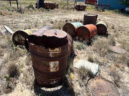 LOT OF 55 GALLON BARRELS