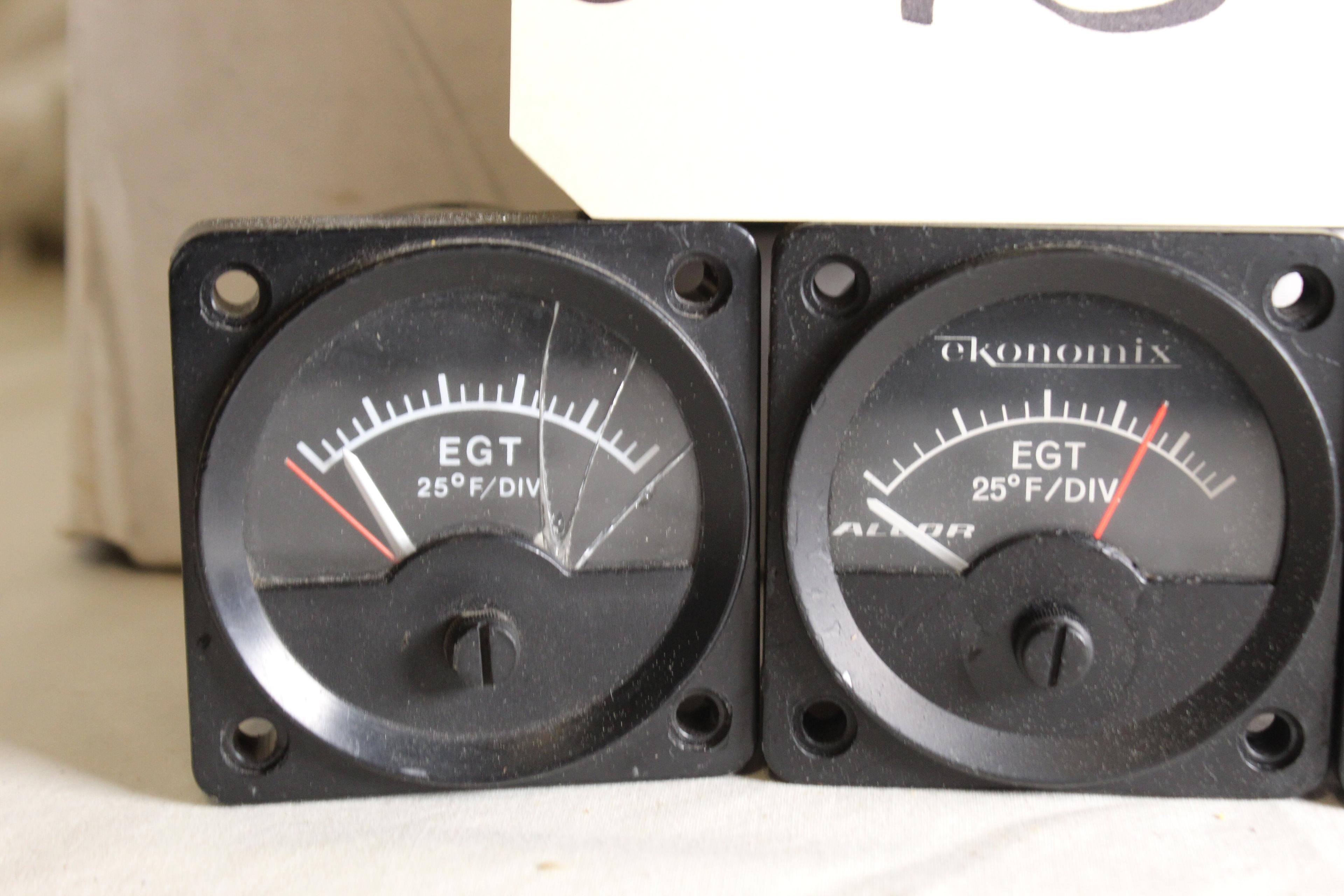 Lot Of 3 Alcor/ekonomix Egt Indicator