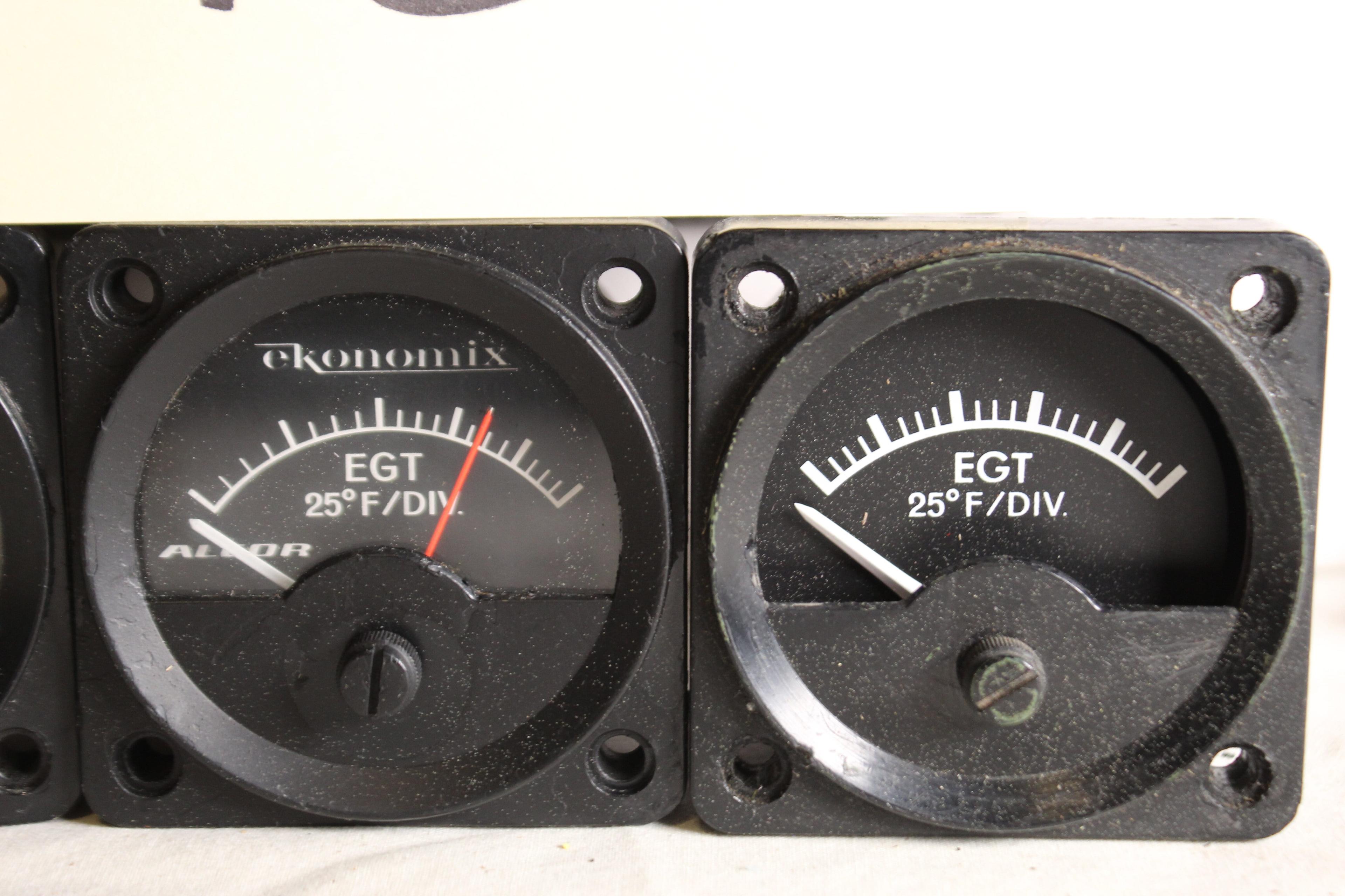 Lot Of 3 Alcor/ekonomix Egt Indicator