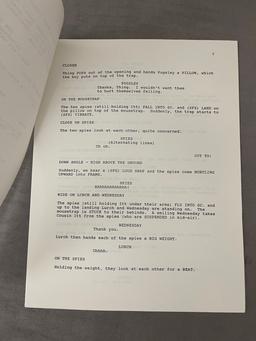 The Addams Family "Choke and Dagger" VIntage Script