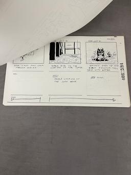 Warner Brothers Batman Storyboard Animation Copies Pages B1-B83 Act II