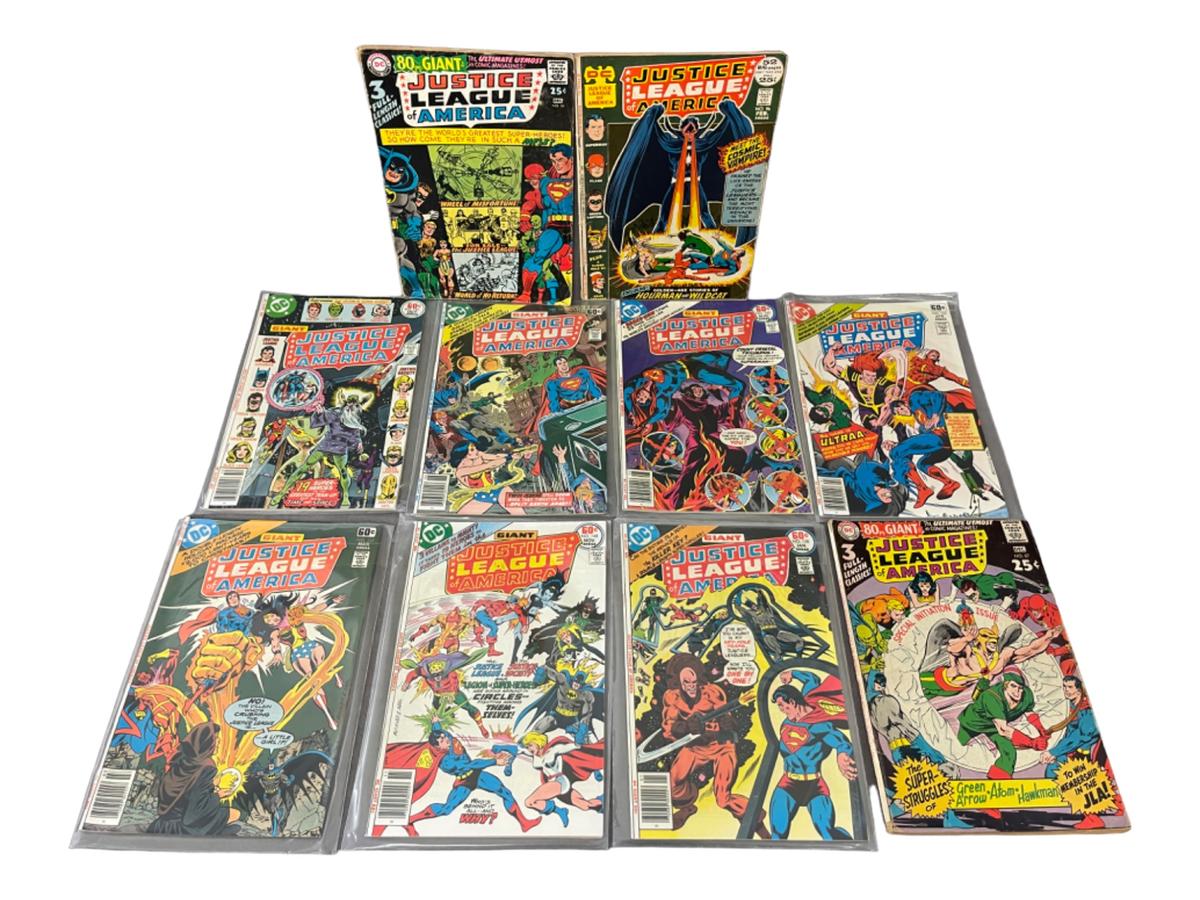 VINTAGE COMIC BOOK COLLECTION JUSTICE LEAGUE AMERICA LOT 10