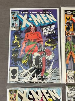 Vintage The Uncanny X-Men Marvel Comic Book #132, #166, #185, #188 Collection Lot of 4