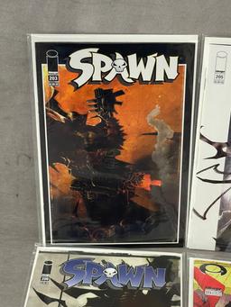 Spawn Comic Book Collection Lot 223, 206, 205, 203.