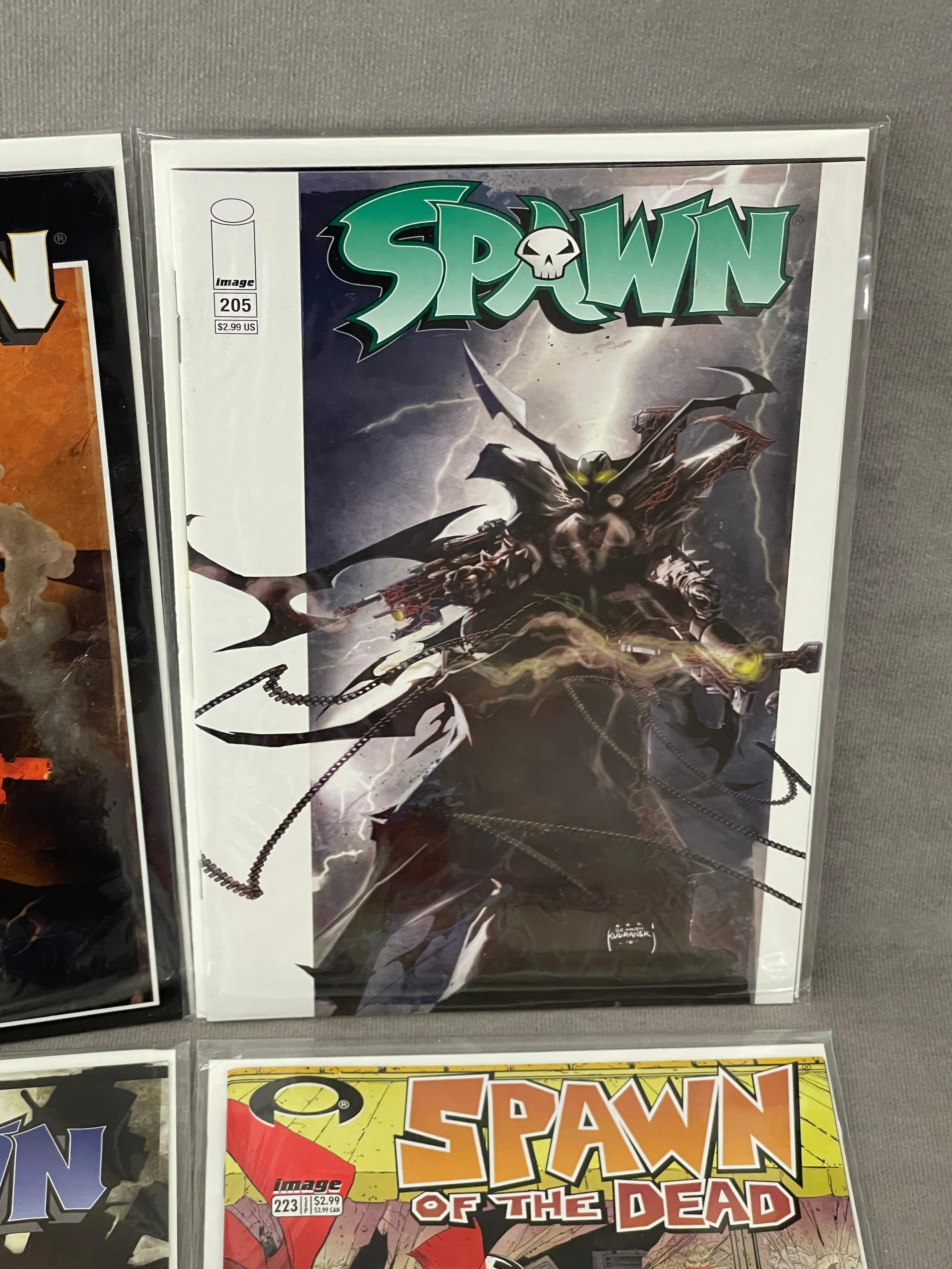 Spawn Comic Book Collection Lot 223, 206, 205, 203.