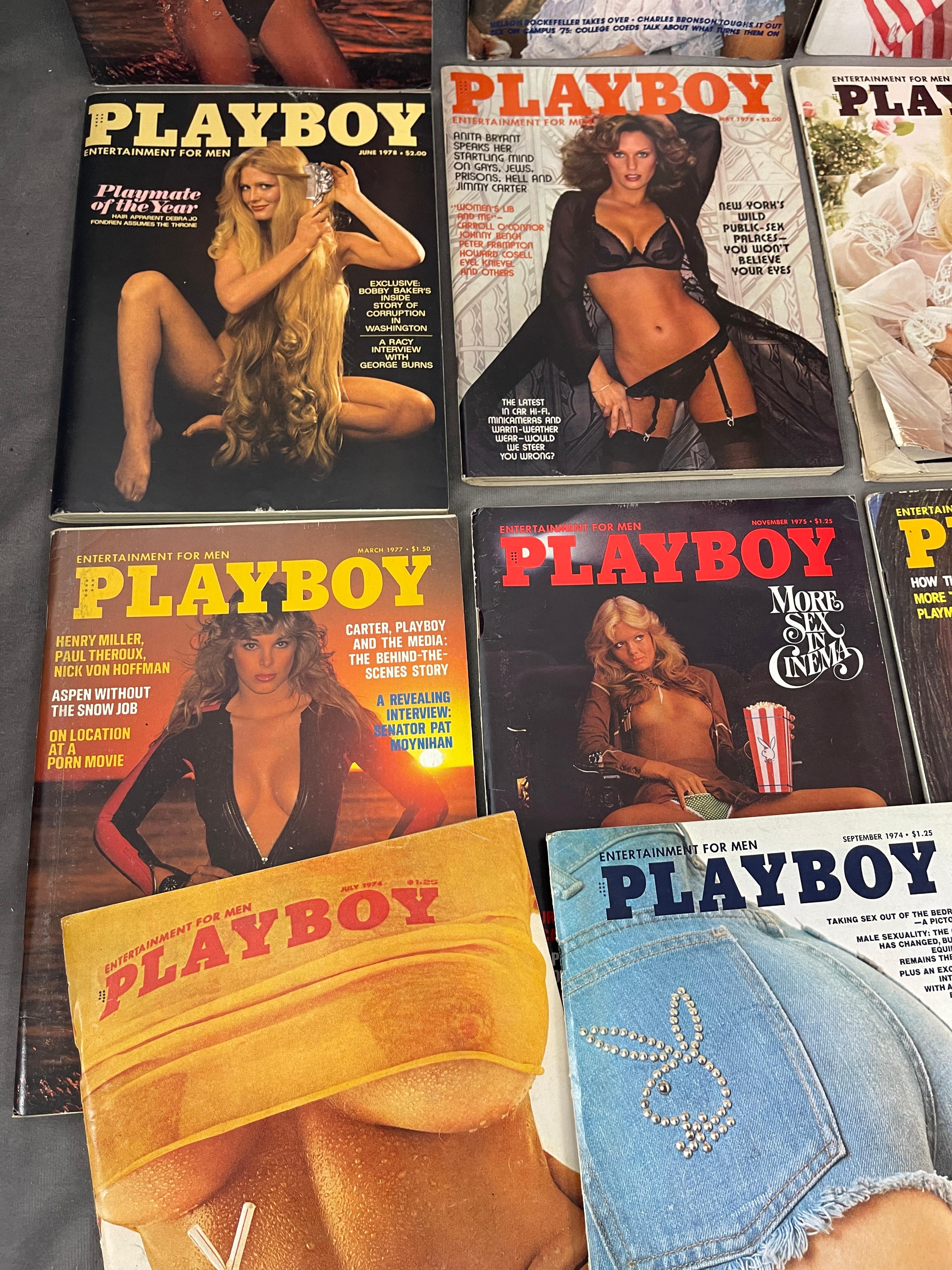 VIntage Playboy Magazine Collection Lot of 19