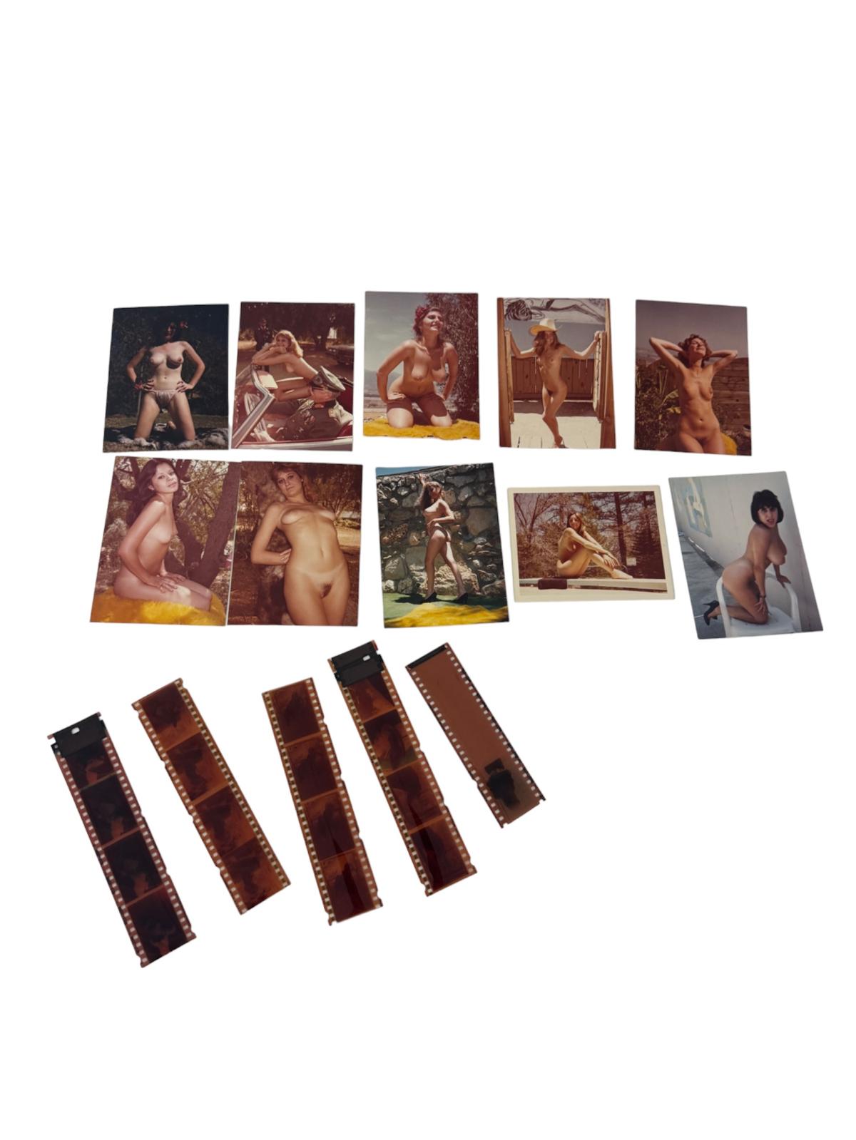 Vintage Pin-Up Nude Female Model Erotic Risque Photographwith negative Collection Lot 10