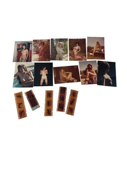 Vintage Pin-Up Nude Female Model Erotic Risque Photographwith negative Collection Lot 10