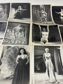 Vintage 1950's Original Burlesque Nude Pin up Model Risque Photo 8x10 Black & White Photographs