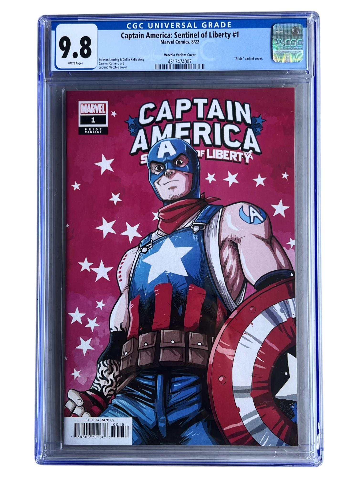 COMIC BOOK CAPTAIN AMERICA SENTINEL OF LIBERTY #1 CGC 9.8 MARVEL COMIC