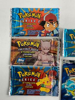 POKEMAN VINTAGE SEALED PACK TRADING CARD COLLECTION LOT