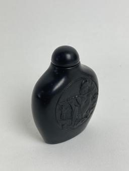 Chinese black stone snuff bottle seal