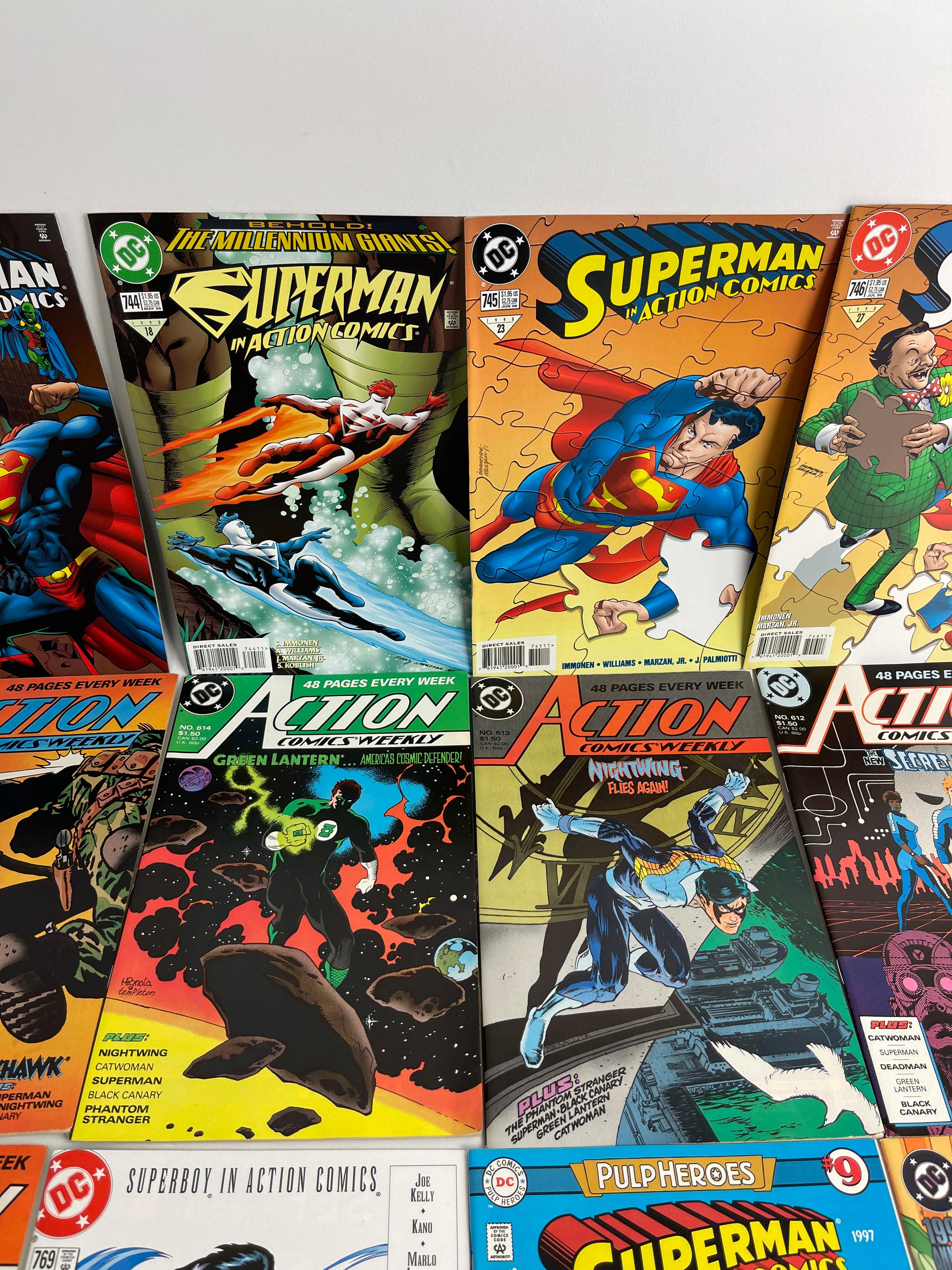 Vintage comic book Superman collection lot 20 DC comics