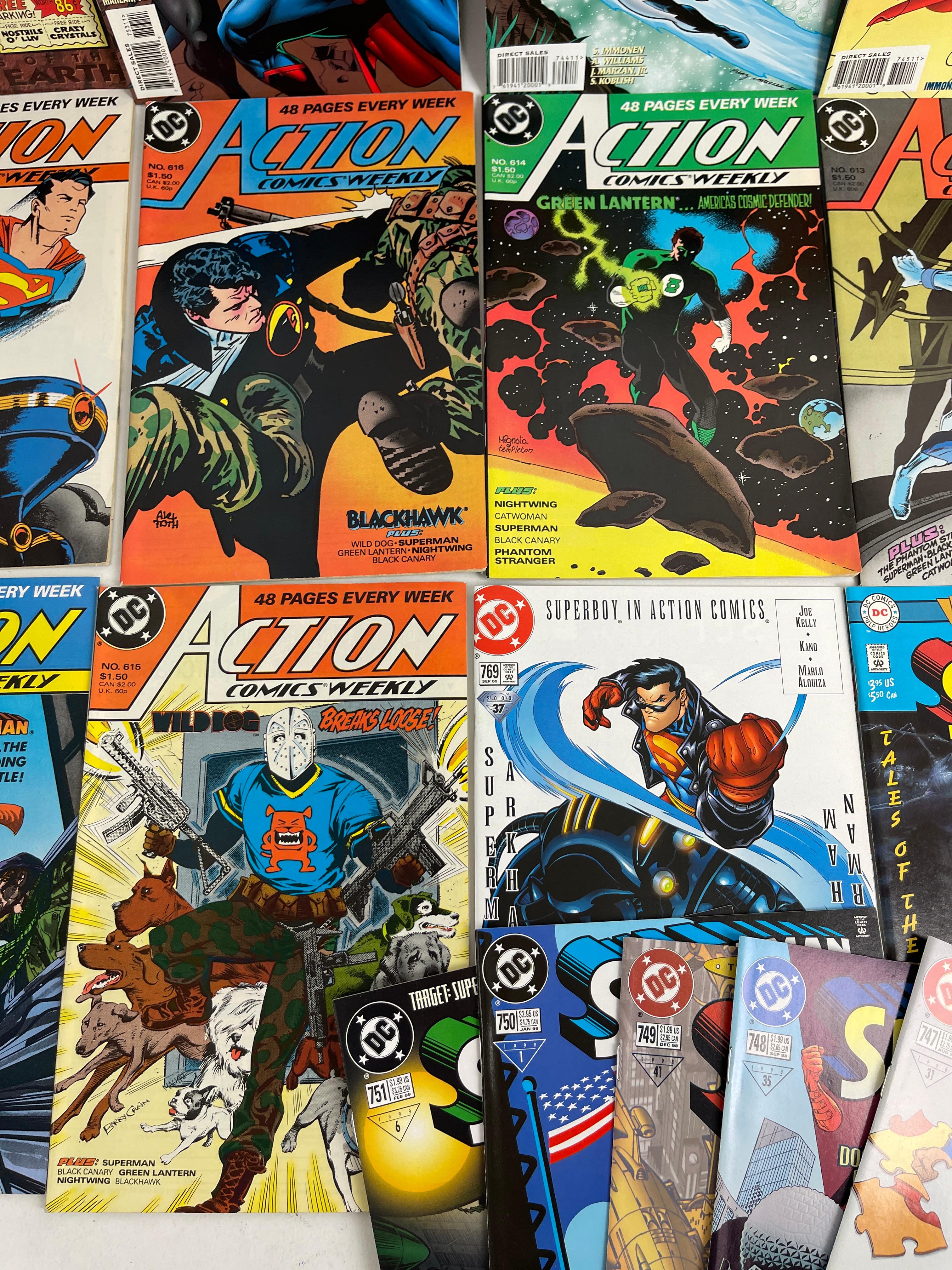 Vintage comic book Superman collection lot 20 DC comics