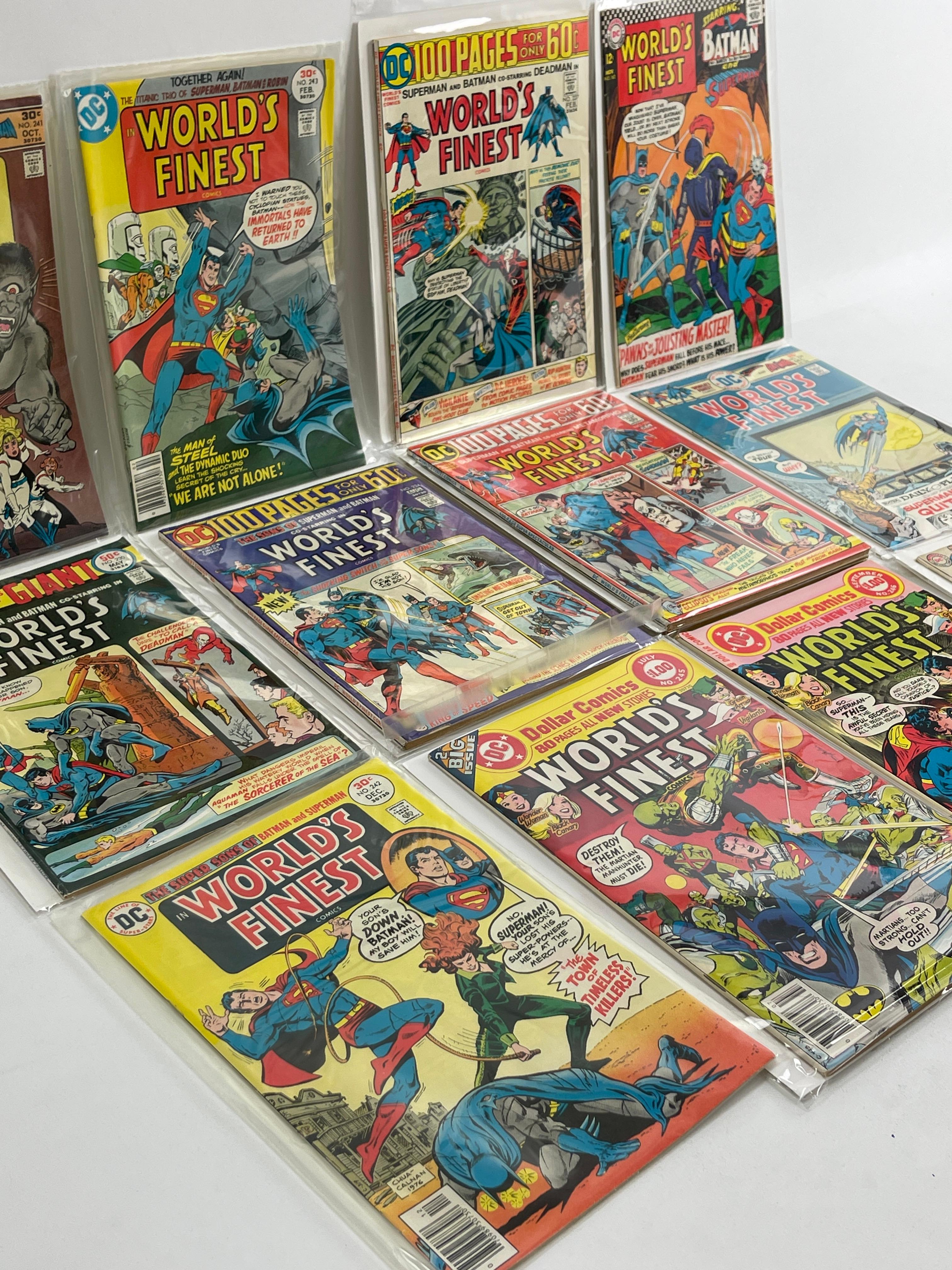 Vintage Worlds Finest Marvel DC Comic Book Collection Lot of 14