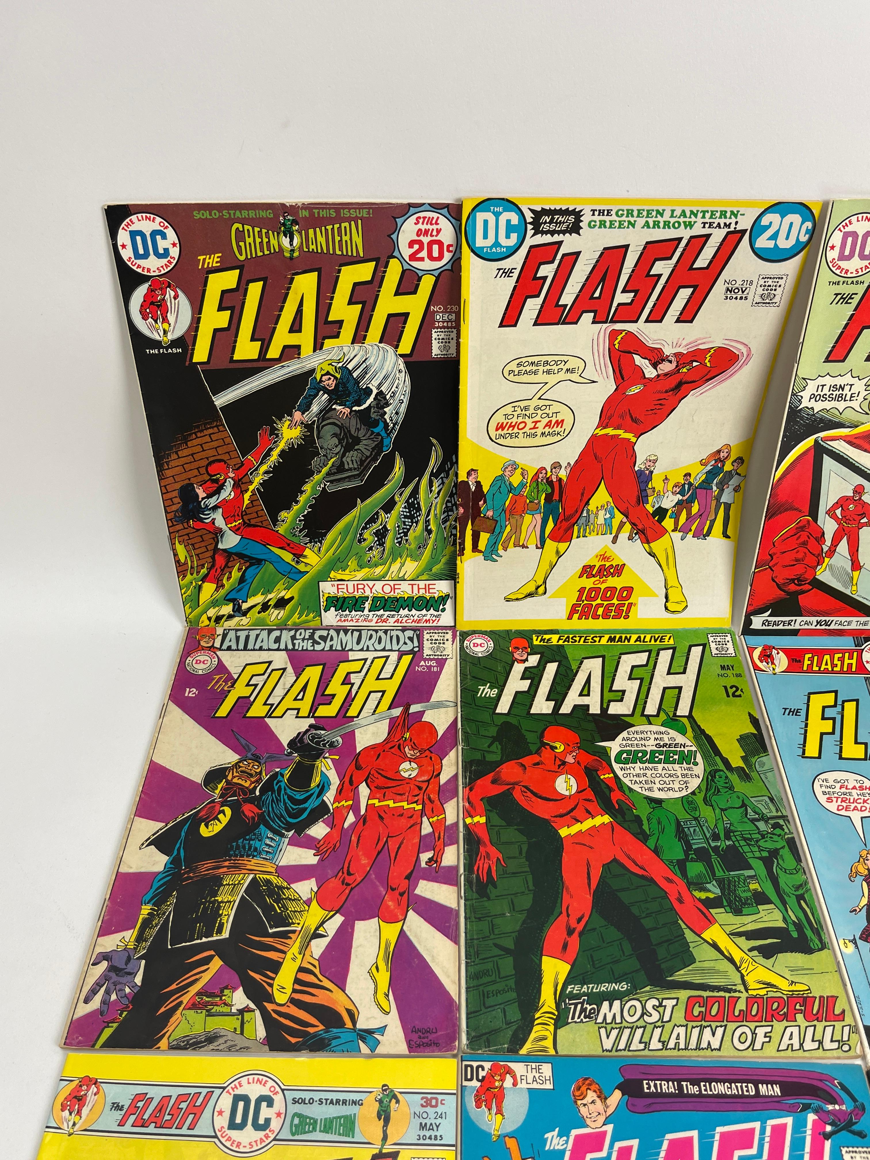 Vintage The Flash Marvel DC Comic Book Collection Lot of 9