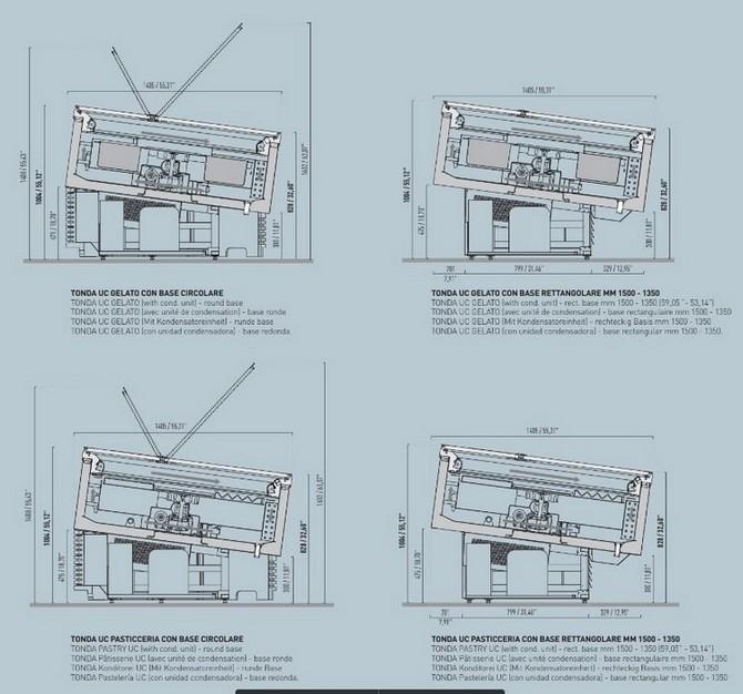 (NEW) IFI TONDA GELATO/ICE CREAM - 1 PHASE 208-230V - ITALIAN MADE - (CRATE