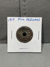 1917 Five Milliemes