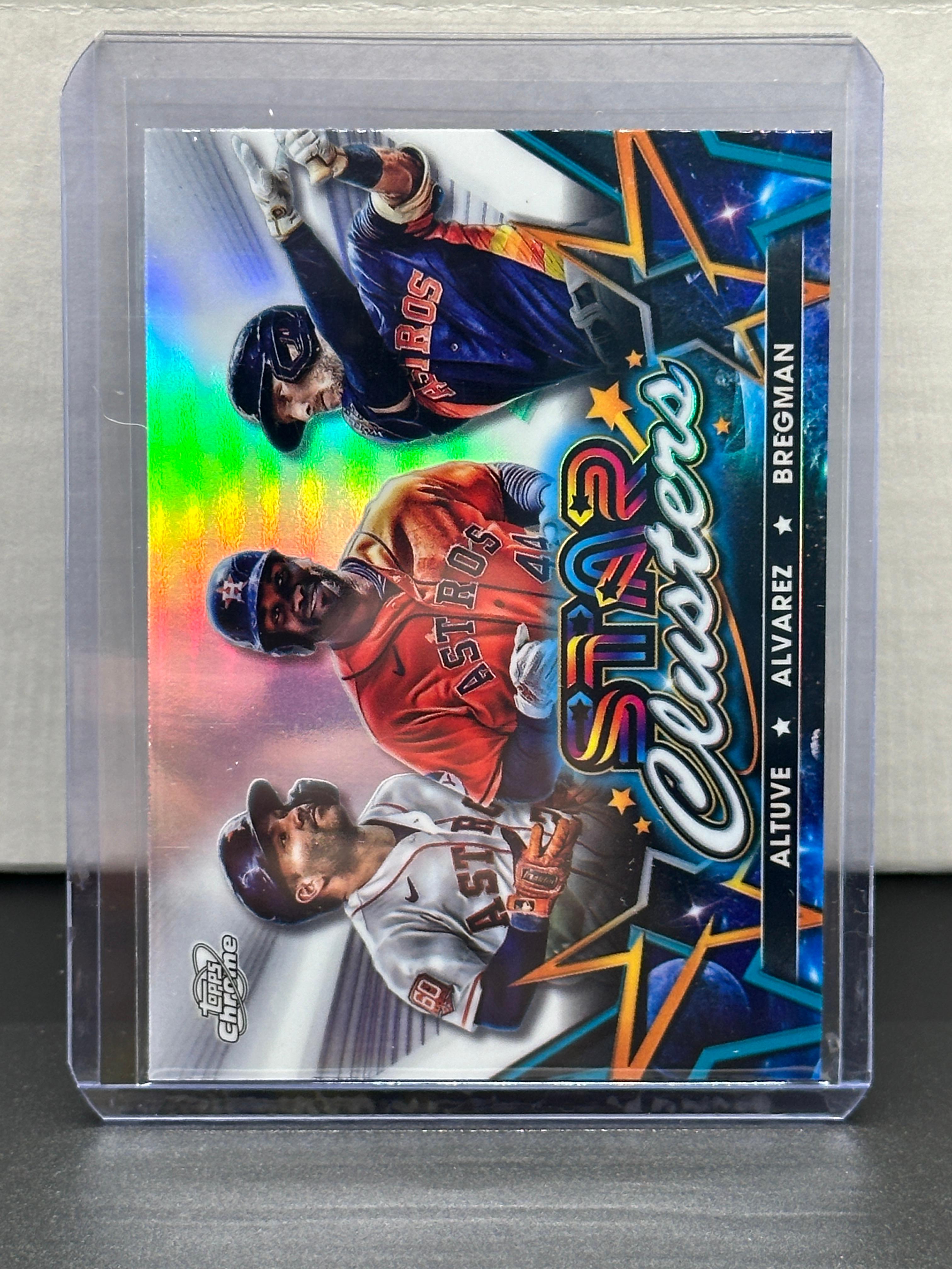 Jose Altuve Yordan Alvarez Alex Bregman 2023 Topps Chrome Star Clusters Refractor Insert #SC-11