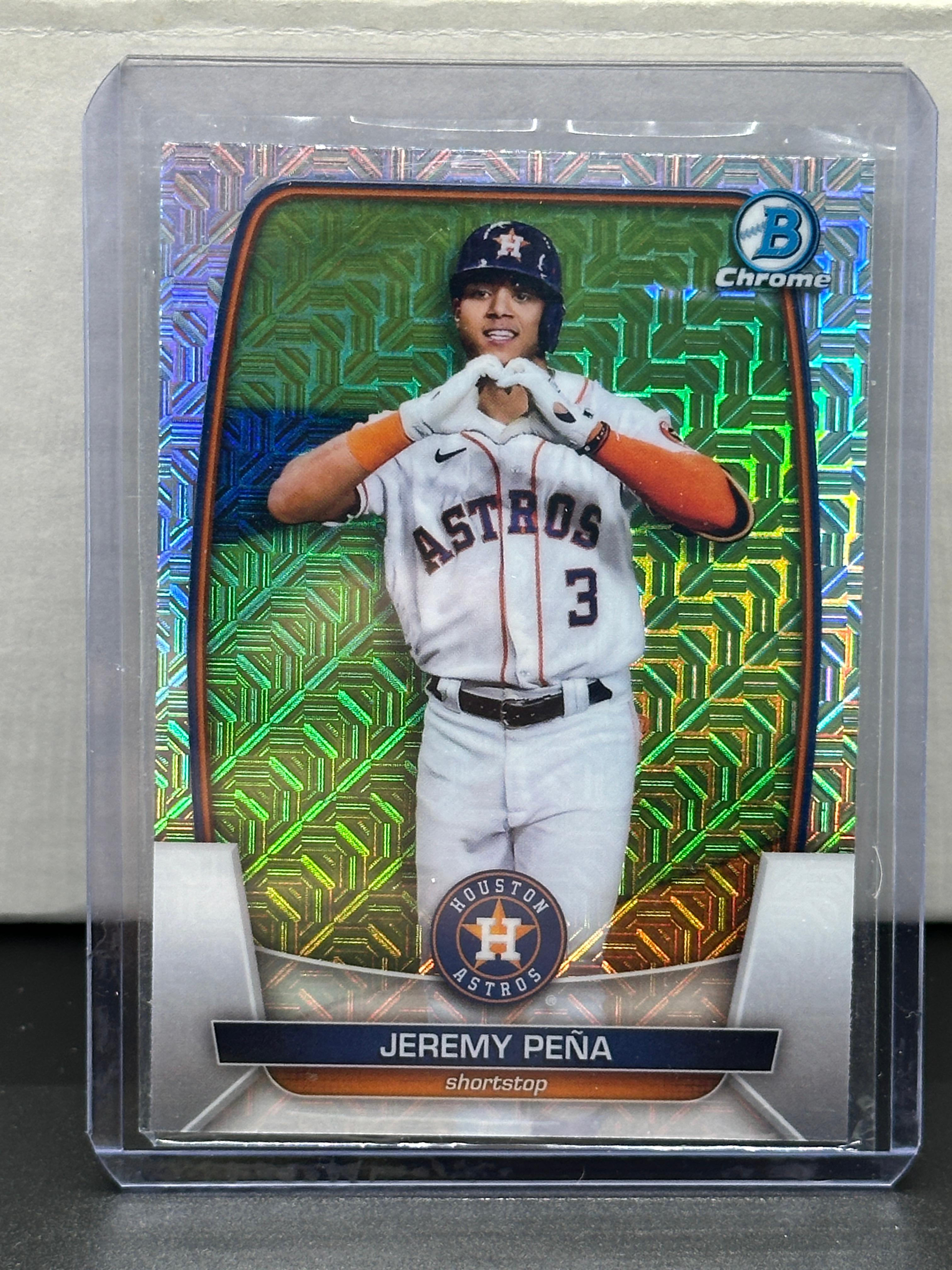 Jeremy Pena 2023 Bowman Chrome Mega Mojo Refractor #77