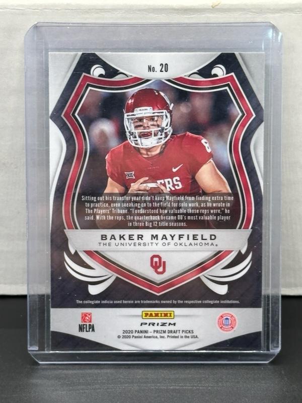 Baker Mayfield 2020 Panini Prizm Draft Picks Crusade Silver Prizm #20