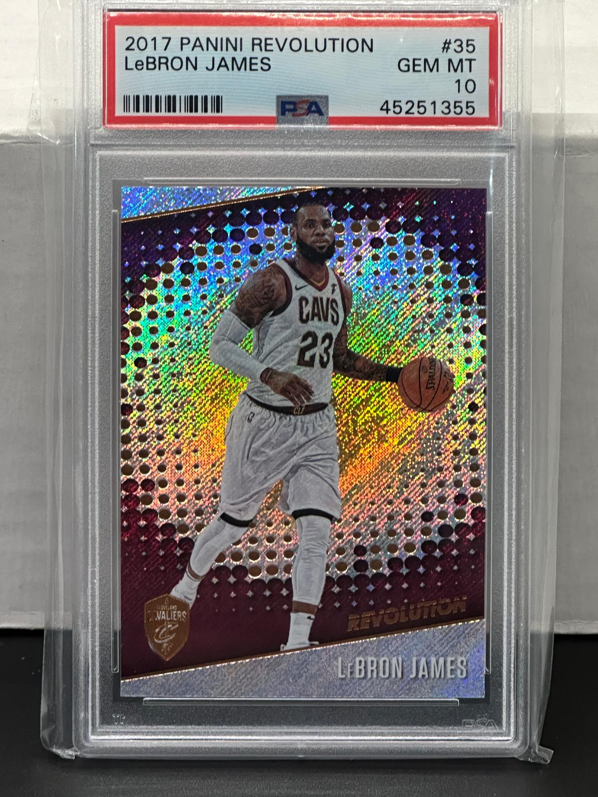 Lebron James 2017 Panini Revolution PSA 10 GEM MINT #35