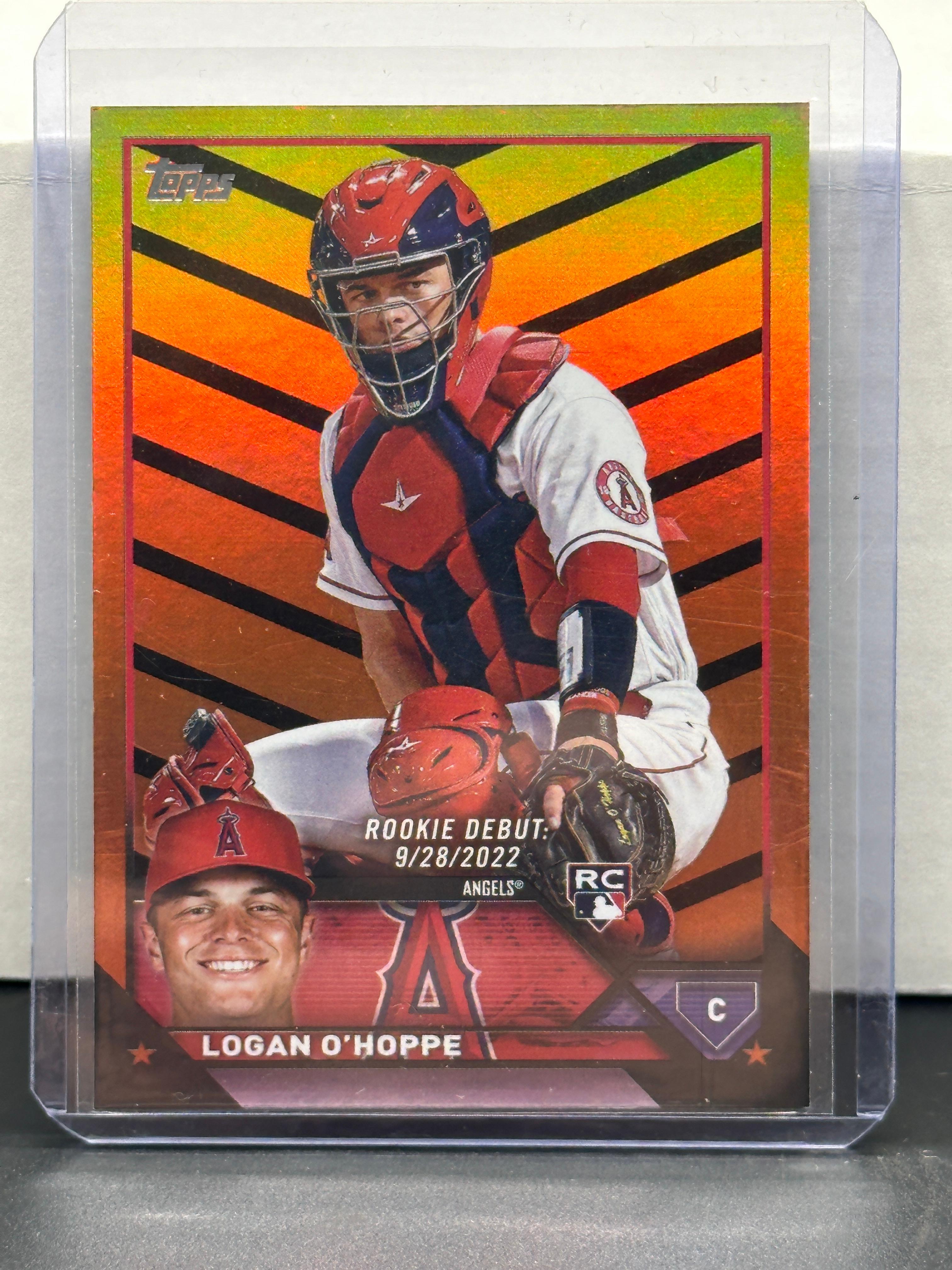 Logan O'Hoppe 2023 Topps Rookie Debut Orange Foil RC Parallel #US93