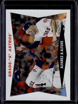 Yordan Alvarez Jose Altuve 2020 Topps Archives Grade A Astros Insert #60CC-AA