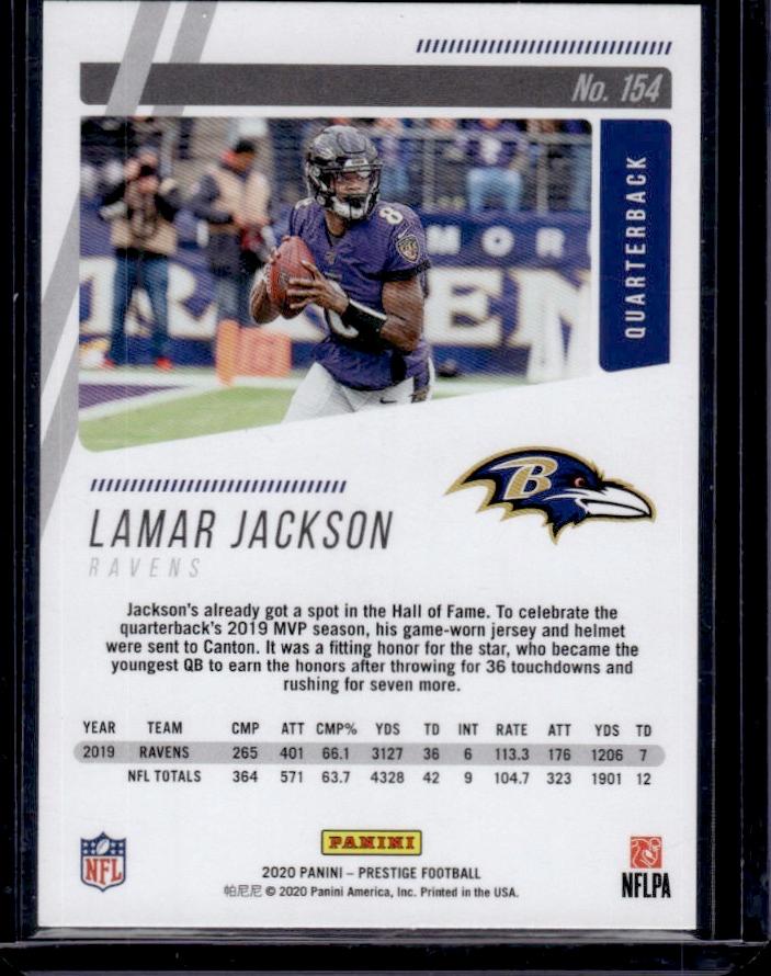 Lamar Jackson 2020 Panini Prestige #154