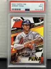 Jeremy Pena 2022 Topps Fire Rookie RC PSA 9 MINT #71