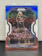 De'Aaron Fox 2020-21 Panini Prizm Red White Blue Prizm #13