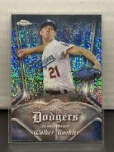 Walker Buehler 2022 Topps Chrome Pinstriped Refractor Insert #P-25