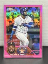 Yordan Alvarez 2023 Topps Chrome Pink Refractor #201