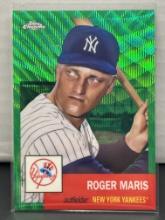 Roger Maris 2022 Topps Chrome Platinum Green Wave (#79/99) Refractor #56