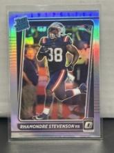 Rhamondre Stevenson 2021 Panini Donruss Optic Rated Rookie RC Silver Prizm #237