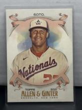 Juan Soto 2021 Topps Allen and Ginter #74