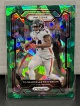 Cordarrelle Patterson 2023 Panini Prizm Green Cracked Ice Prizm #12