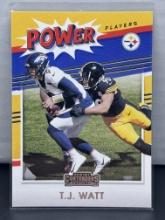 TJ Watt 2021 Panini Contenders Power Players Insert #PP-TWA