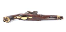 English-Pattern Big Bore Flintlock Pistol